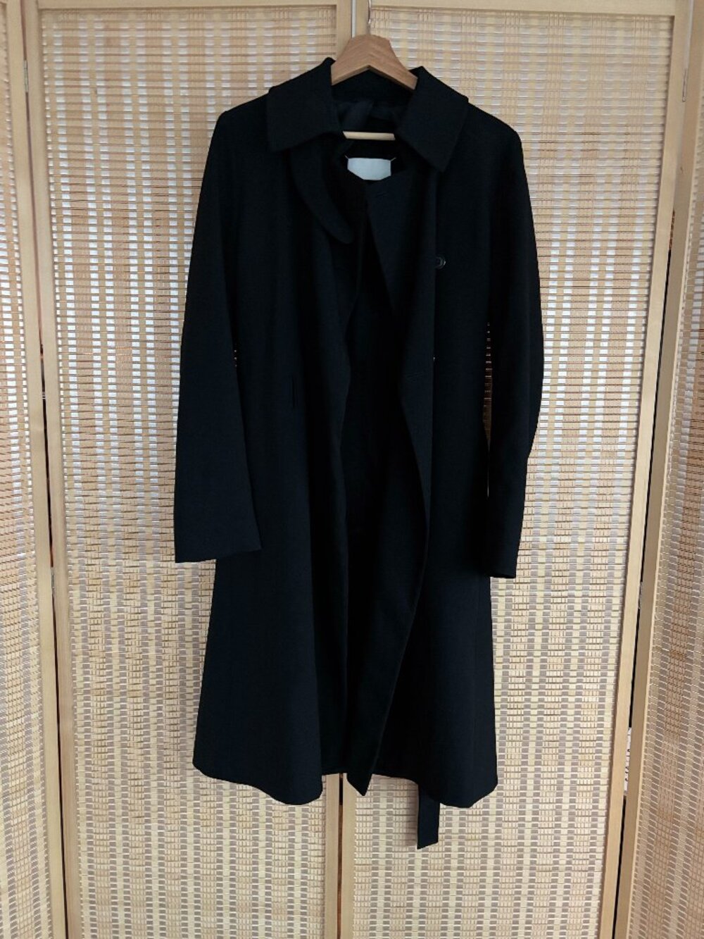 Maison Martin Margiela Vintage 2007 Black Wool Coat Size S